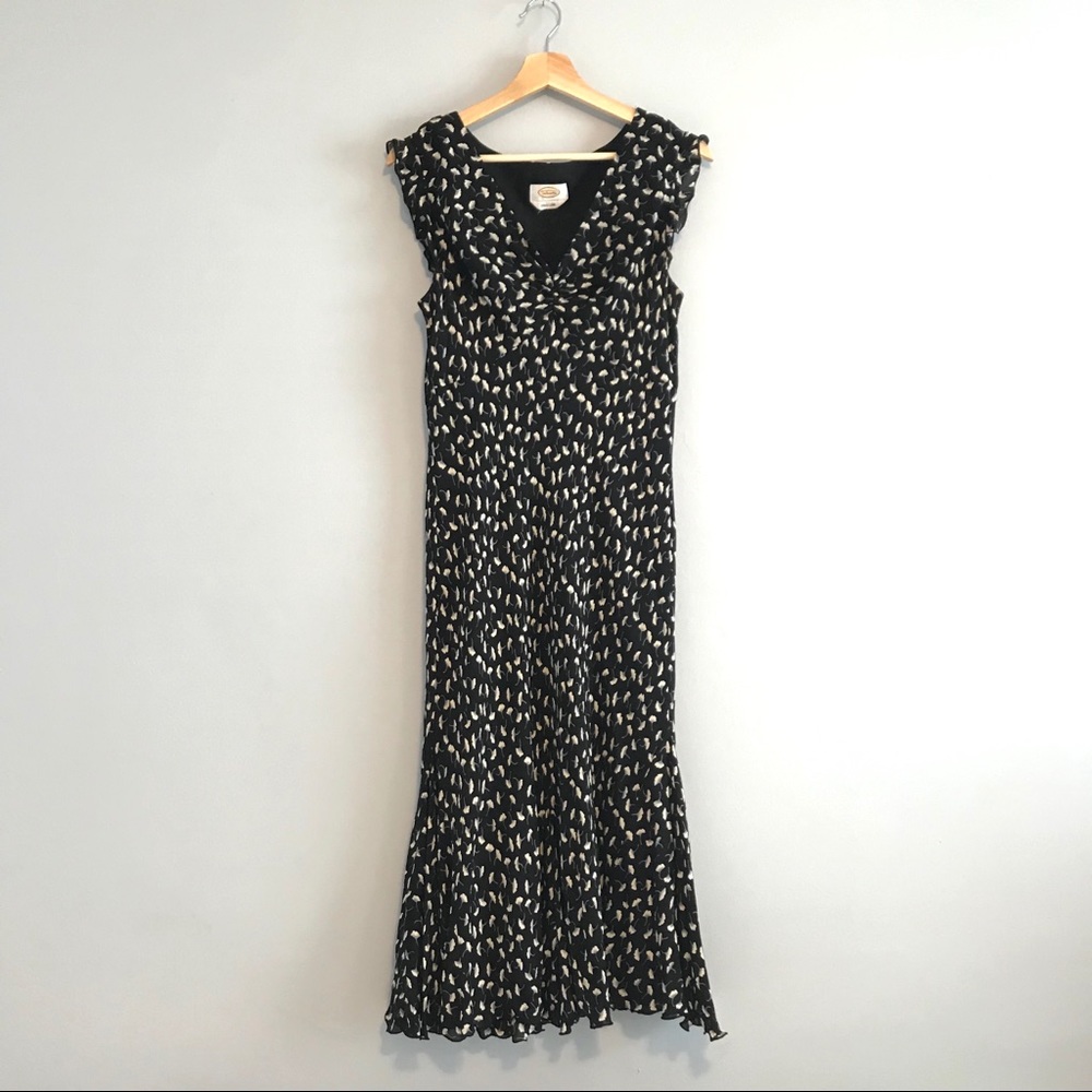 Floral Chiffon Ruffled Midi Dress